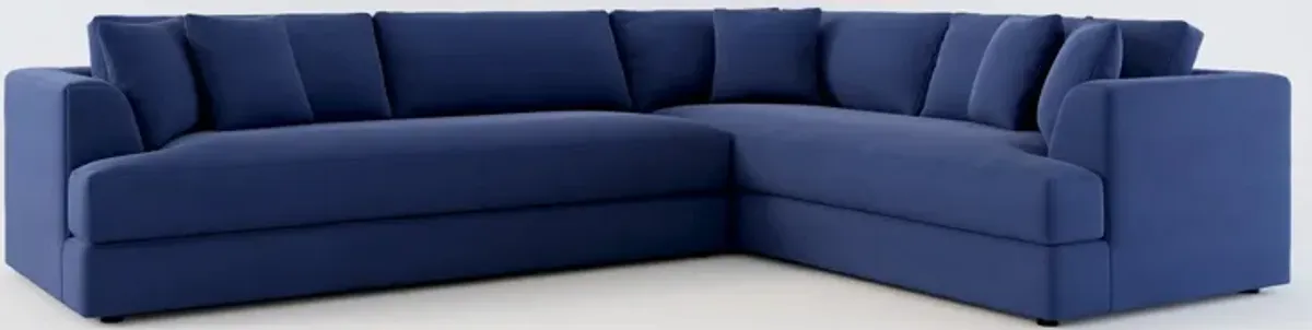 Ridley Foam Comfort 2-Piece Sectional with Left-Facing Sofa - Abington Indigo