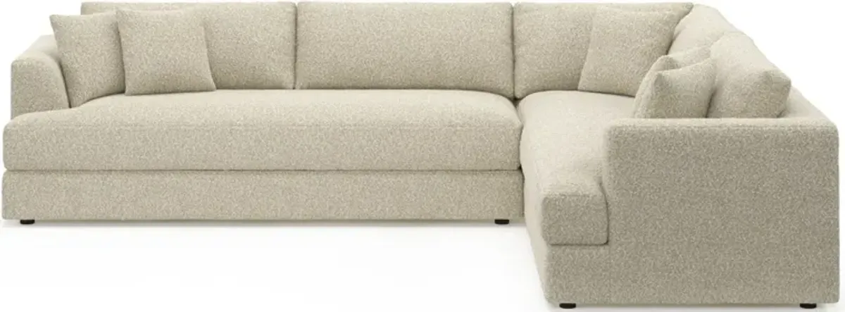 Ridley Foam Comfort 2-Piece Sectional with Left-Facing Sofa - Bloke Cotton