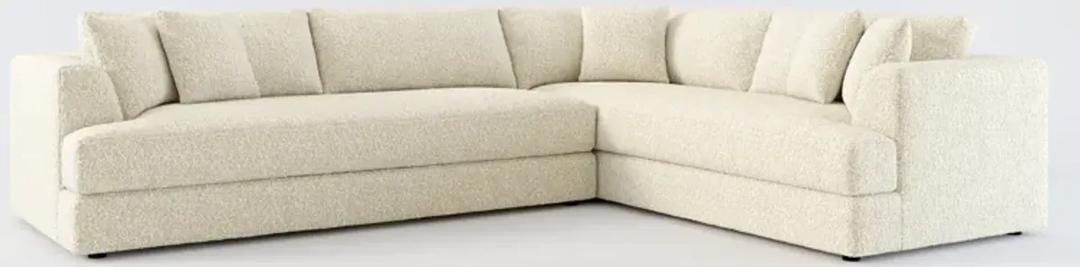 Ridley Foam Comfort 2-Piece Sectional with Left-Facing Sofa - Bloke Cotton