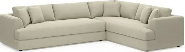 Ridley Foam Comfort 2-Piece Sectional with Left-Facing Sofa - Broderick Charcoal