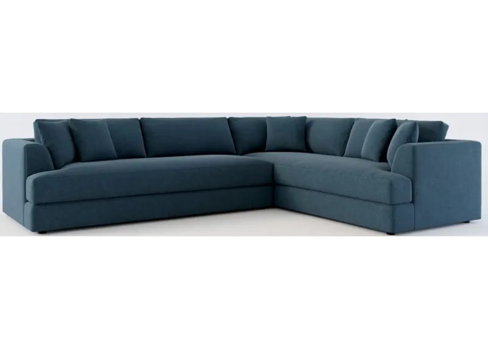 Ridley Foam Comfort 2-Piece Sectional with Left-Facing Sofa - Broderick Indigo