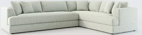 Ridley Foam Comfort 2-Piece Sectional with Left-Facing Sofa - Broderick Sea Glass