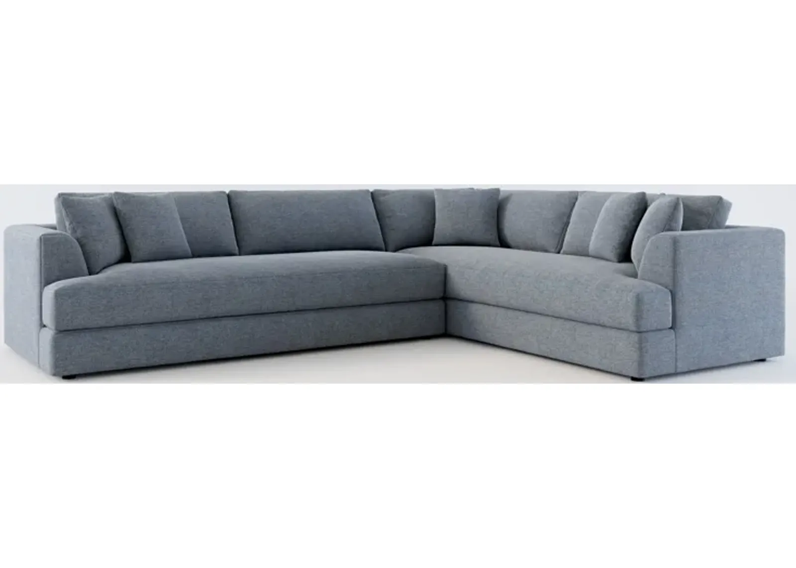 Ridley Foam Comfort 2-Piece Sectional with Left-Facing Sofa - Bridger Navy