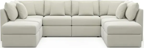 The Pitt Hybrid Comfort Sectional - Anders Ivory