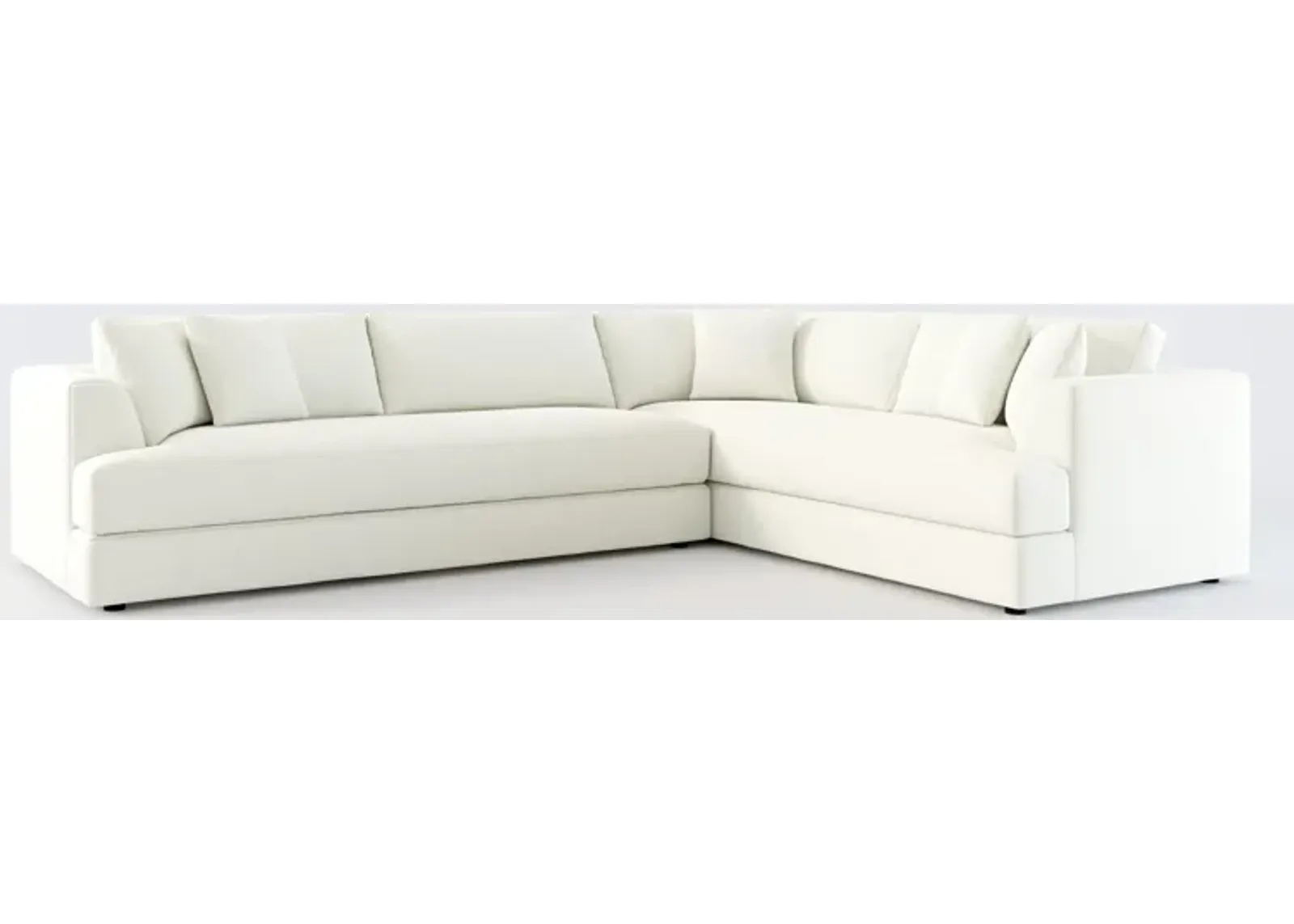 Ridley Foam Comfort 2-Piece Sectional with Left-Facing Sofa - Liv Arctic