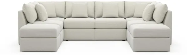 The Pitt Hybrid Comfort Sectional - Living Large White
