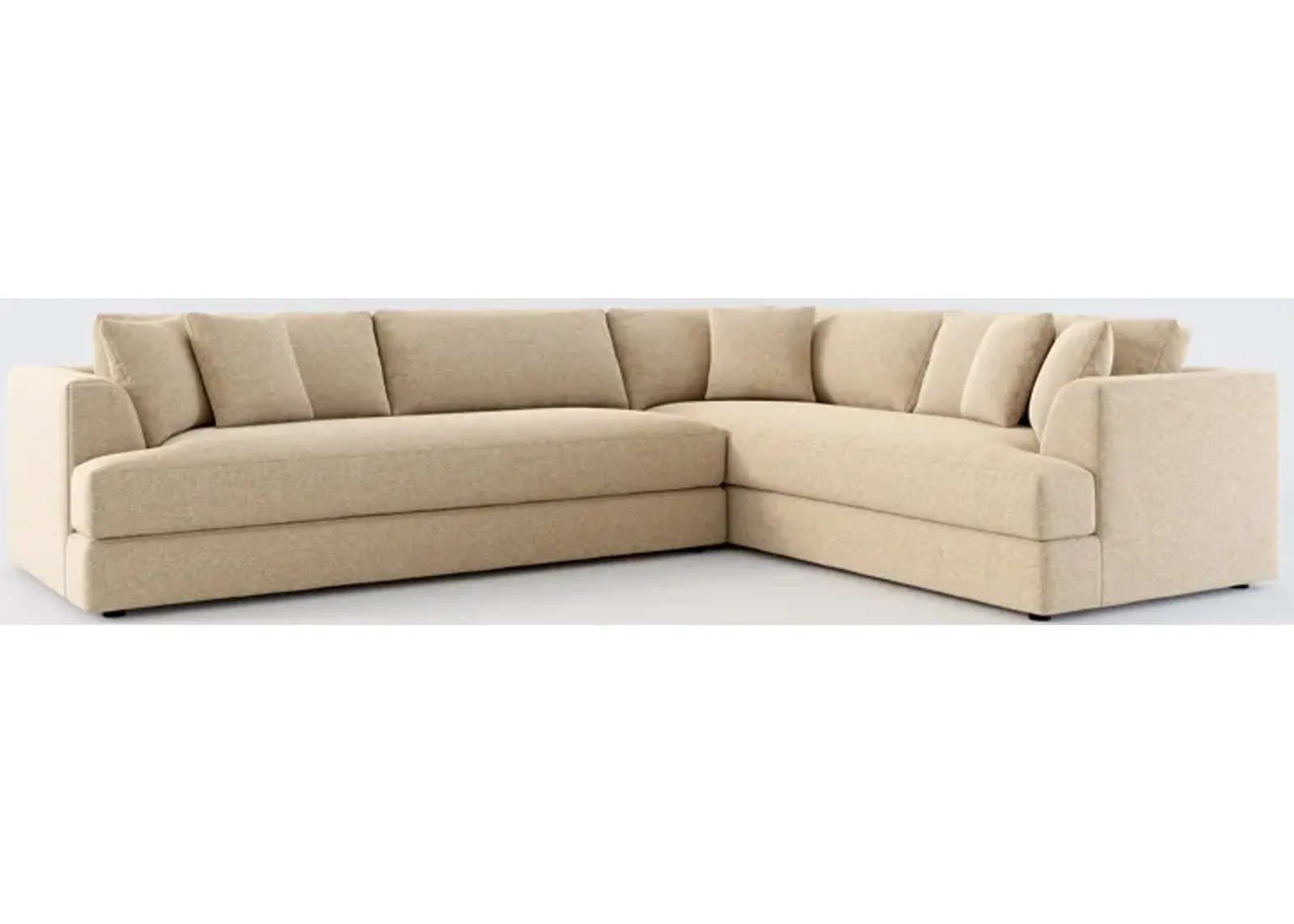 Ridley Foam Comfort 2-Piece Sectional with Left-Facing Sofa - Liv Wicker