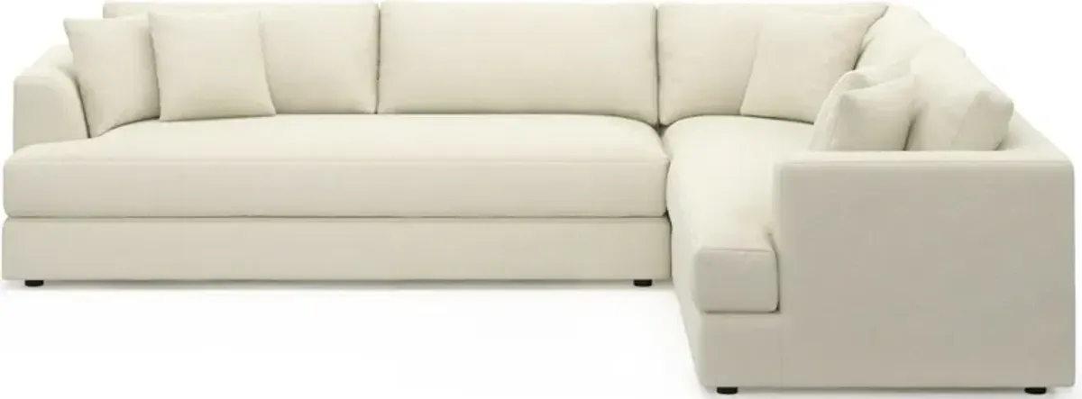 Ridley Foam Comfort 2-Piece Sectional with Left-Facing Sofa - Fincher Ivory