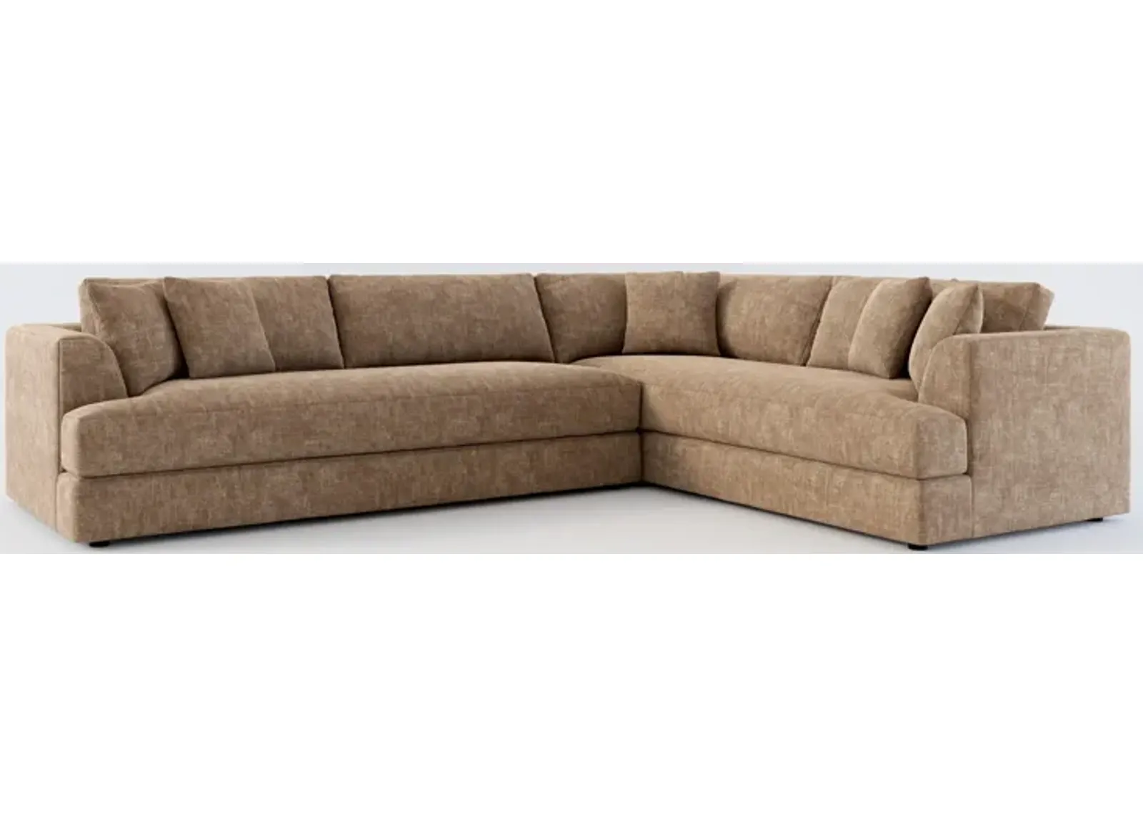 Ridley Foam Comfort 2-Piece Sectional with Left-Facing Sofa - Argo Java