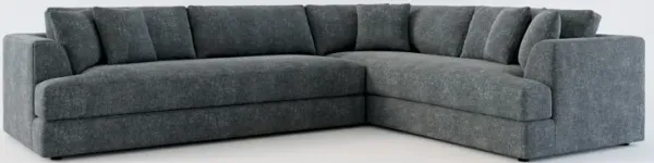 Ridley Hybrid Comfort 2-Piece Sectional with Left-Facing Sofa - Contessa Shadow
