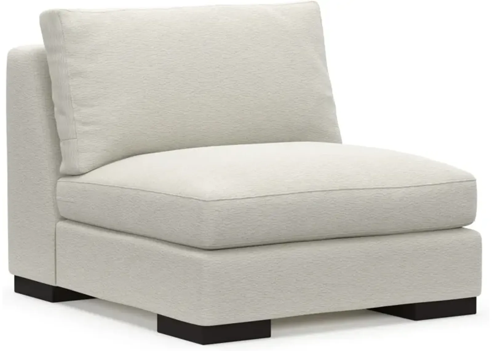 Bondi Foam Comfort Armless Chair - Living Large White