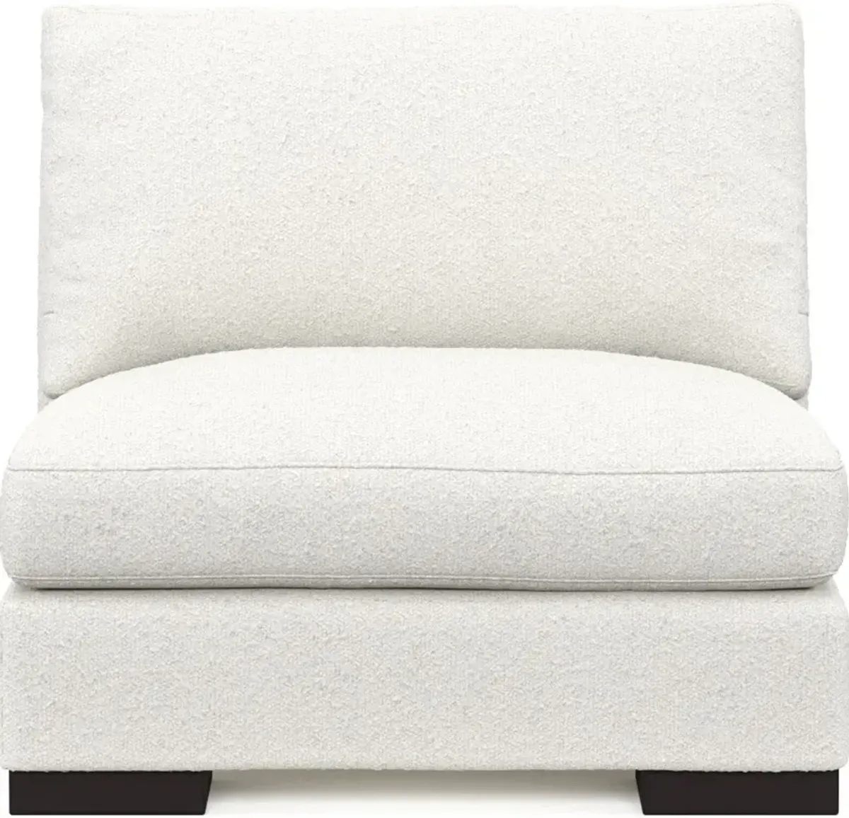 Bondi Foam Comfort Armless Chair - Bloke Snow