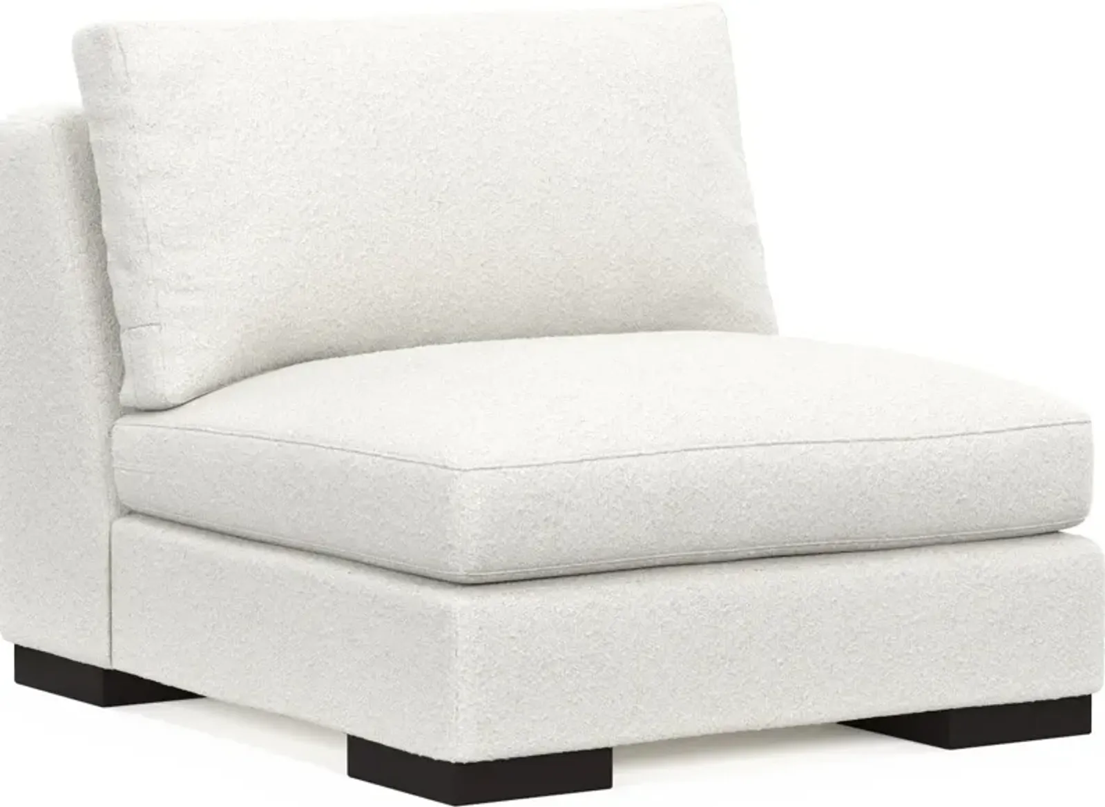 Bondi Foam Comfort Armless Chair - Bloke Snow