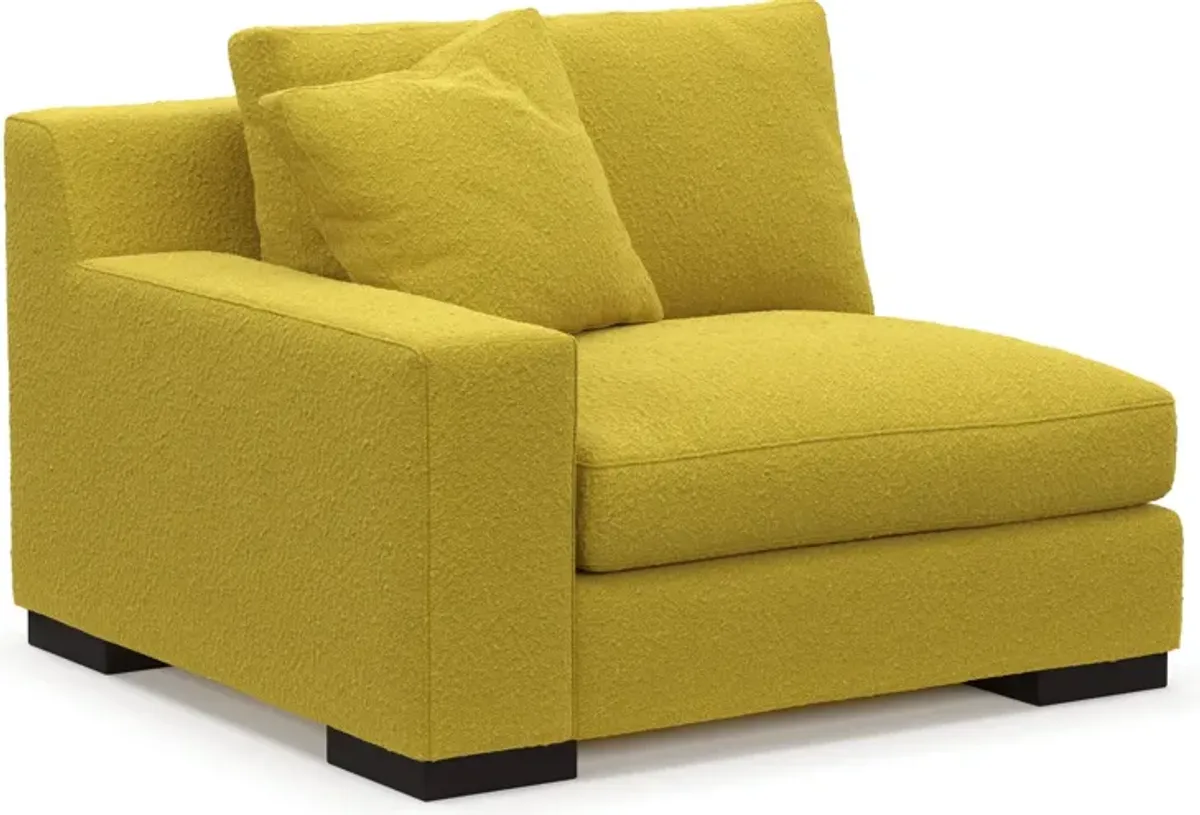 Bondi Foam Comfort Left-Facing Chair - Bloke Goldenrod