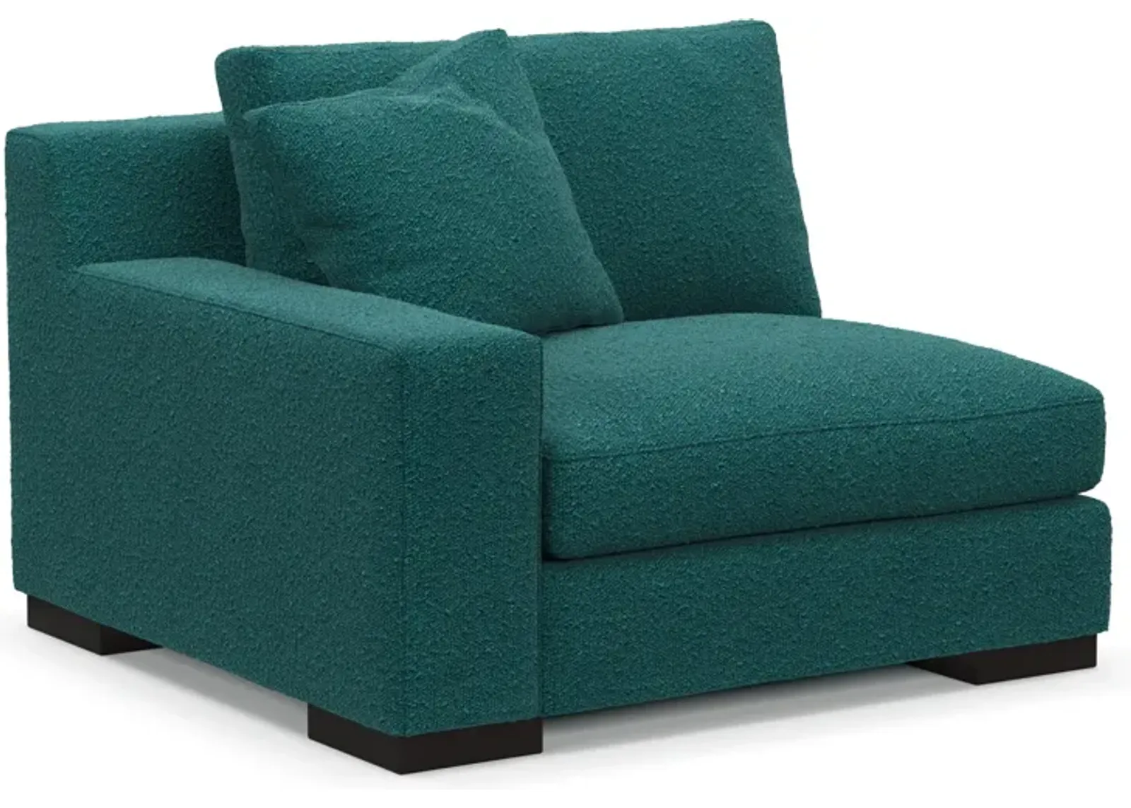 Bondi Foam Comfort Left-Facing Chair - Bloke Peacock