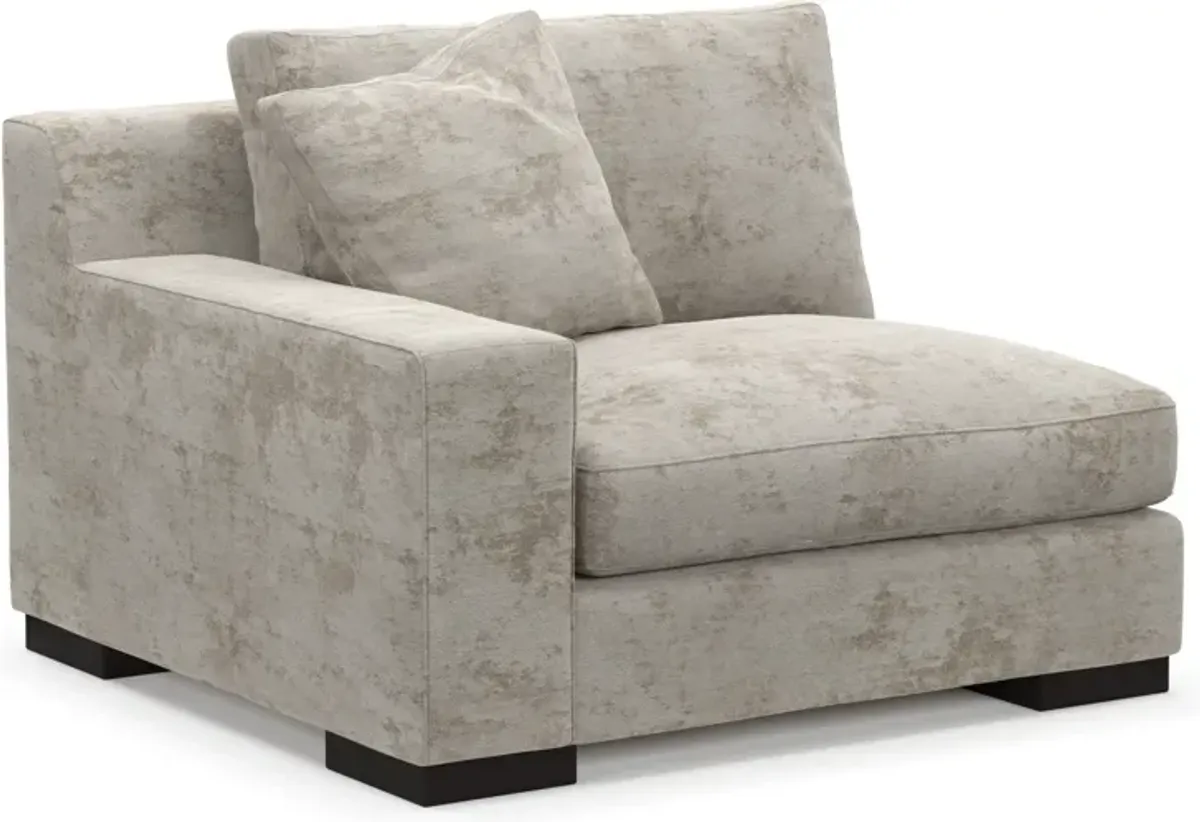 Bondi Foam Comfort Left-Facing Chair - Hearth Cement