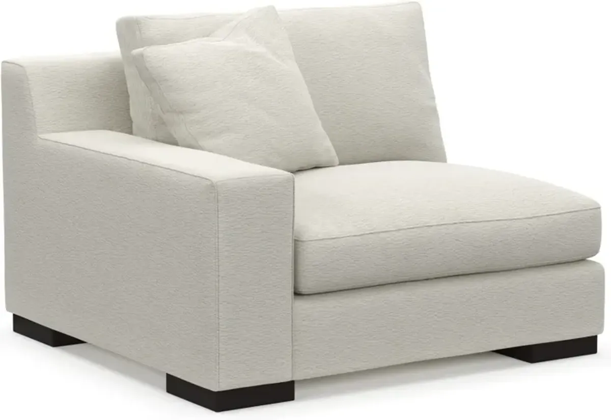 Bondi Foam Comfort Left-Facing Chair - Living Large White