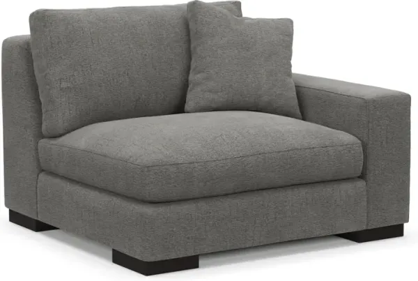 Bondi Foam Comfort Right-Facing Chair - Living Large Charcoal