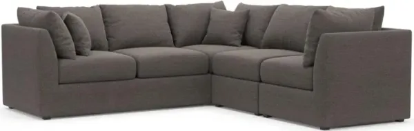 The Pitt Foam Comfort Sectional - Presidio Steel