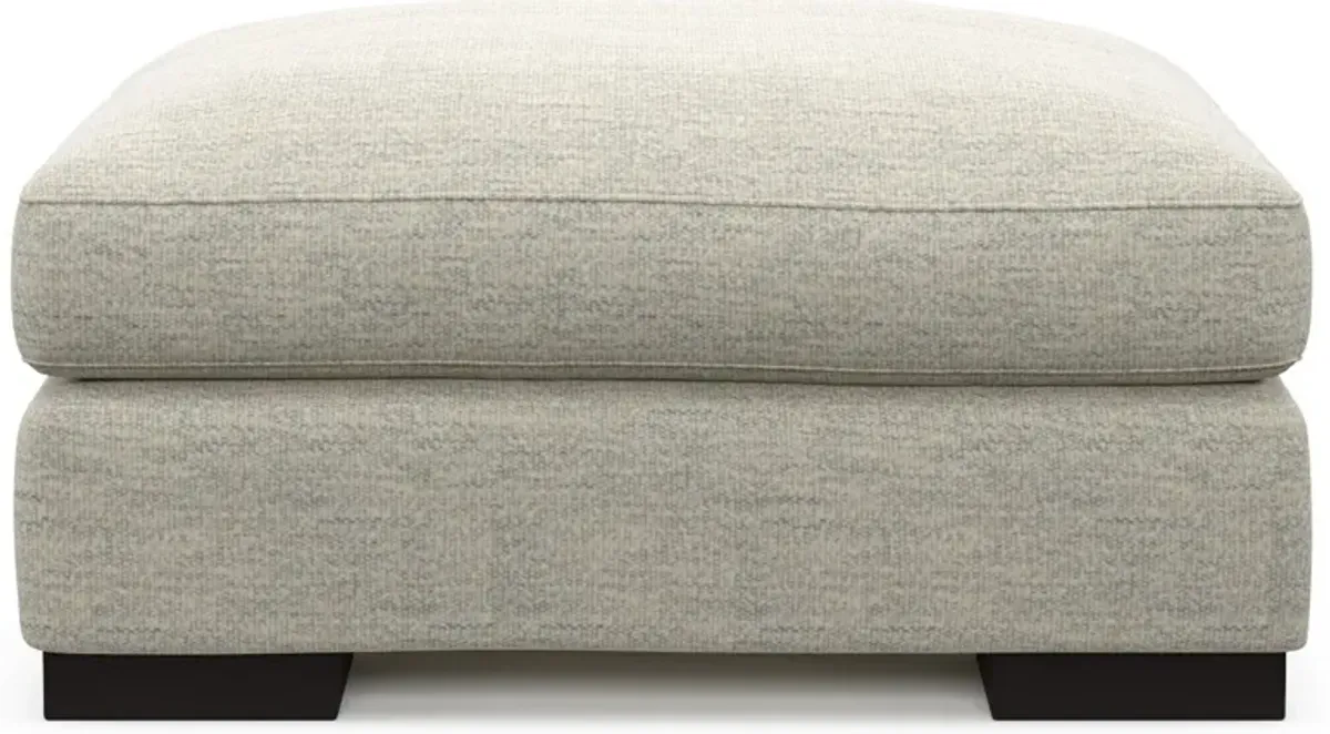 Bondi Foam Comfort Ottoman - Merino Chalk