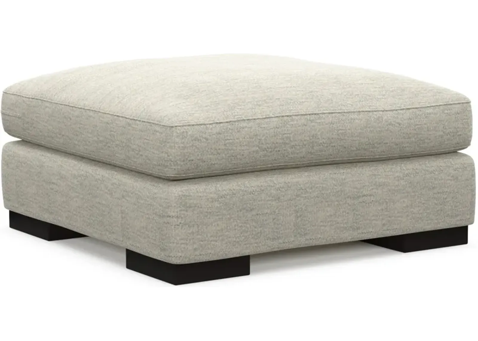 Bondi Foam Comfort Ottoman - Merino Chalk