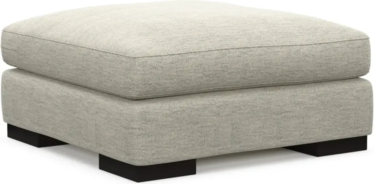 Bondi Foam Comfort Ottoman - Merino Chalk