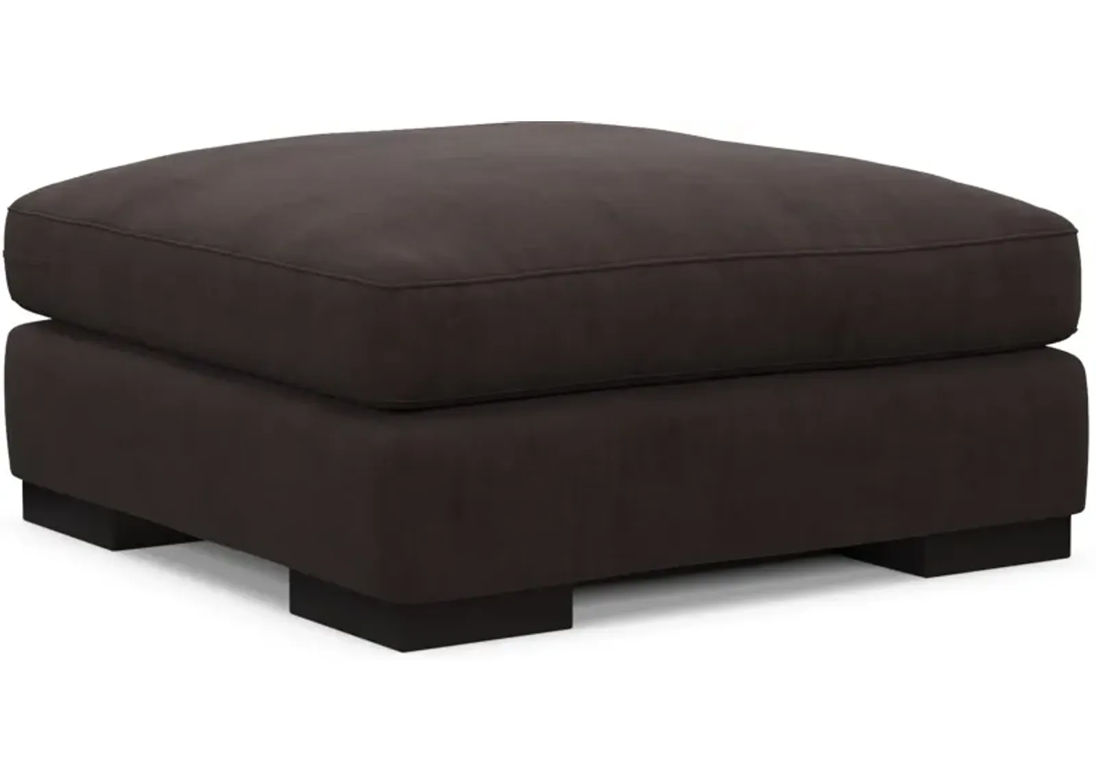 Bondi Foam Comfort Ottoman - Merrimac Dark Brown