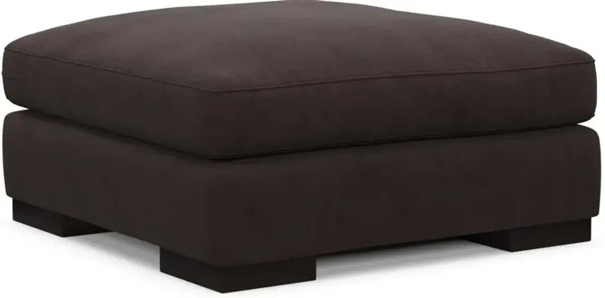 Bondi Foam Comfort Ottoman - Merrimac Dark Brown