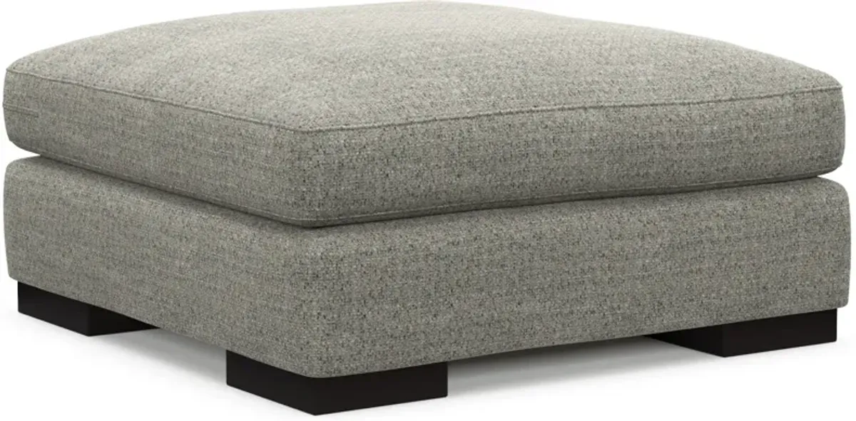 Bondi Foam Comfort Ottoman - Pandora Pepper