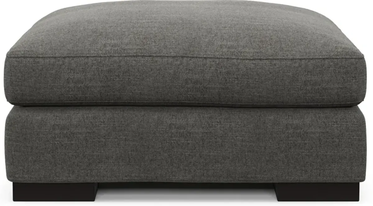 Bondi Foam Comfort Ottoman - Curious Charcoal