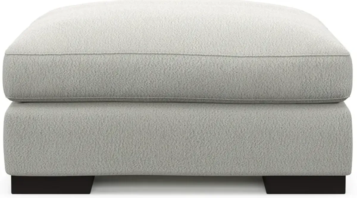 Bondi Foam Comfort Ottoman - Oslo Snow