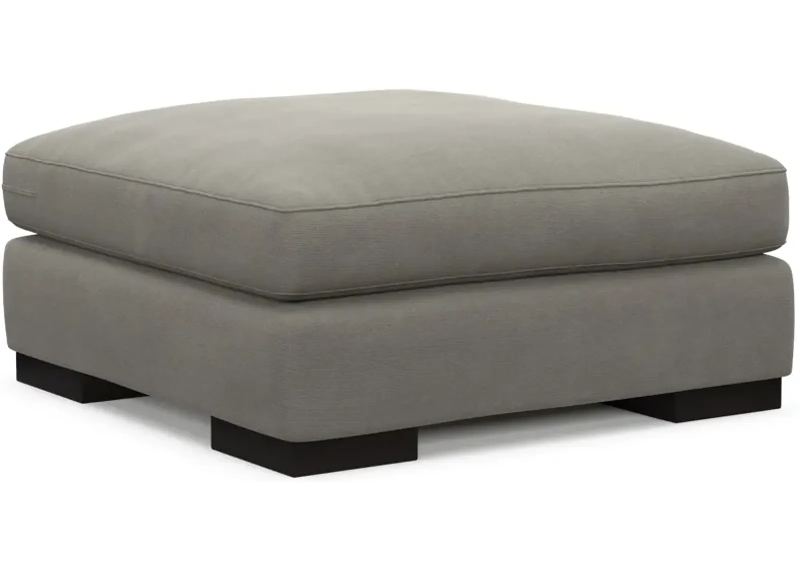 Bondi Foam Comfort Ottoman - Abington Fog