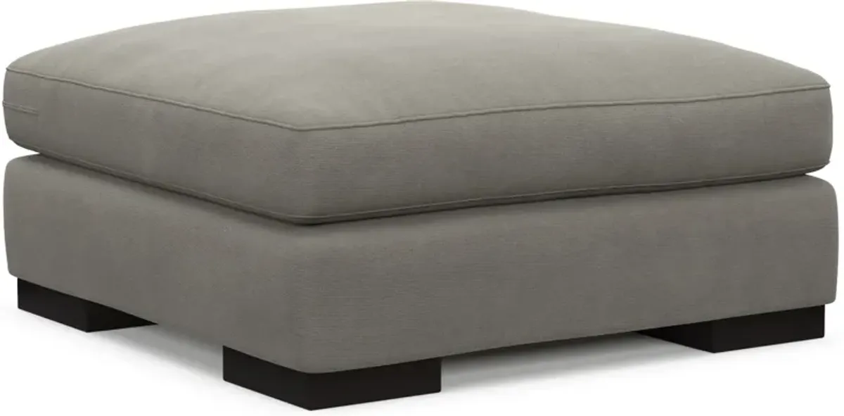 Bondi Foam Comfort Ottoman - Abington Fog