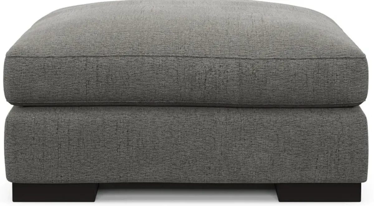 Bondi Foam Comfort Ottoman - Living Large Charcoal