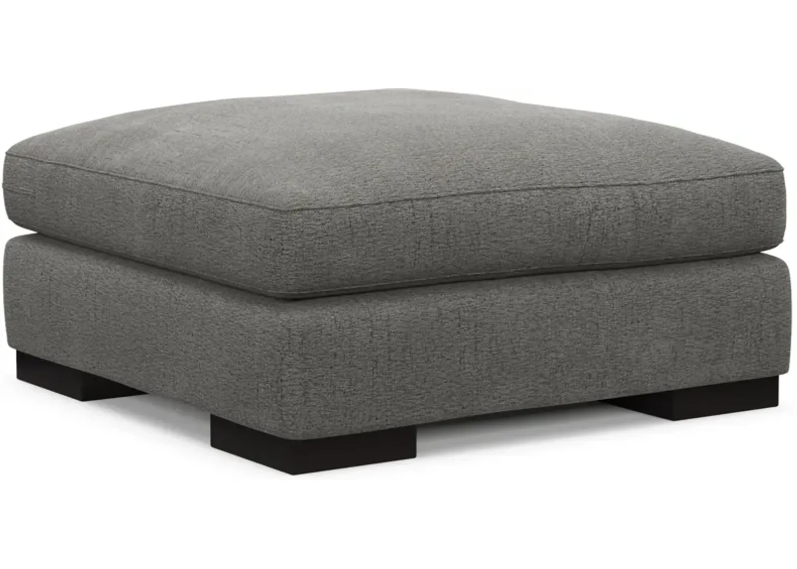 Bondi Foam Comfort Ottoman - Living Large Charcoal