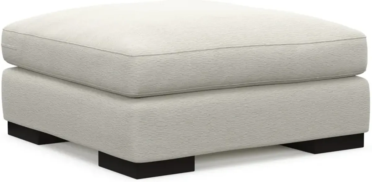 Bondi Foam Comfort Ottoman - Living Large White