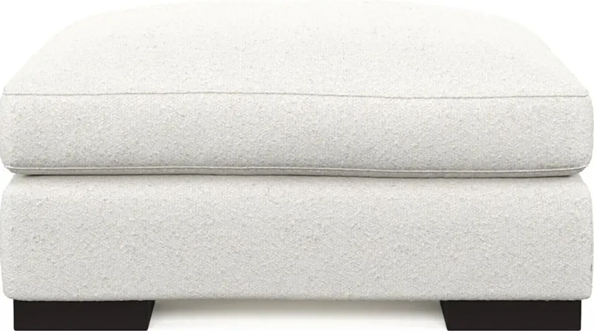 Bondi Foam Comfort Ottoman - Bloke Snow