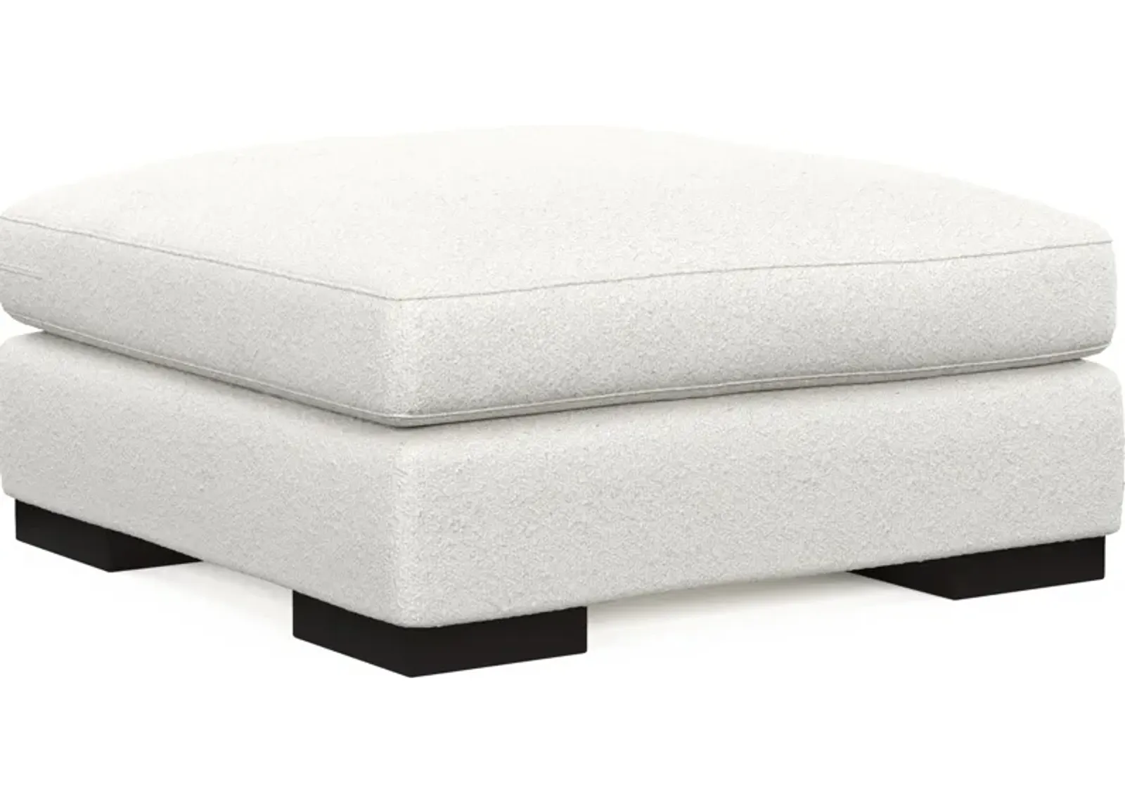 Bondi Foam Comfort Ottoman - Bloke Snow