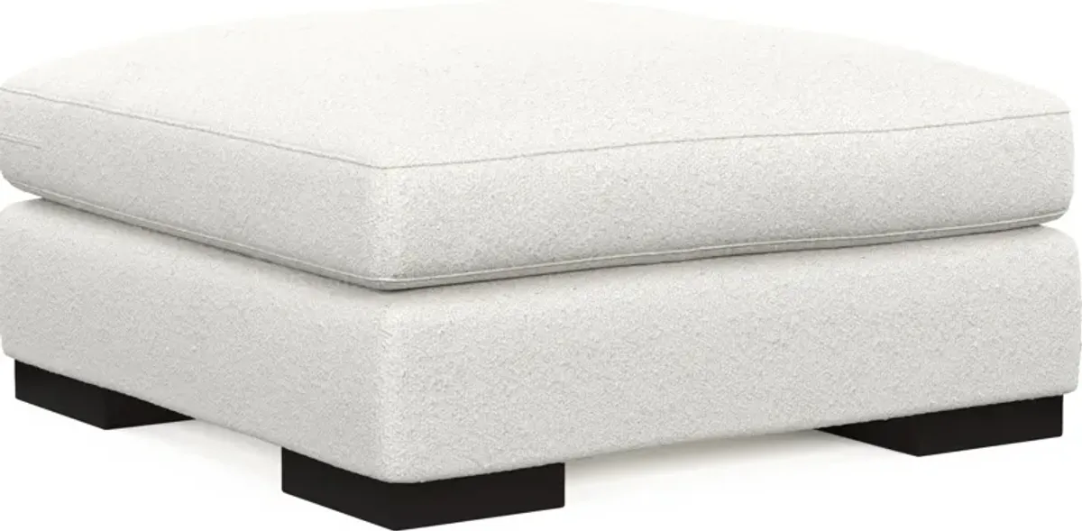 Bondi Foam Comfort Ottoman - Bloke Snow