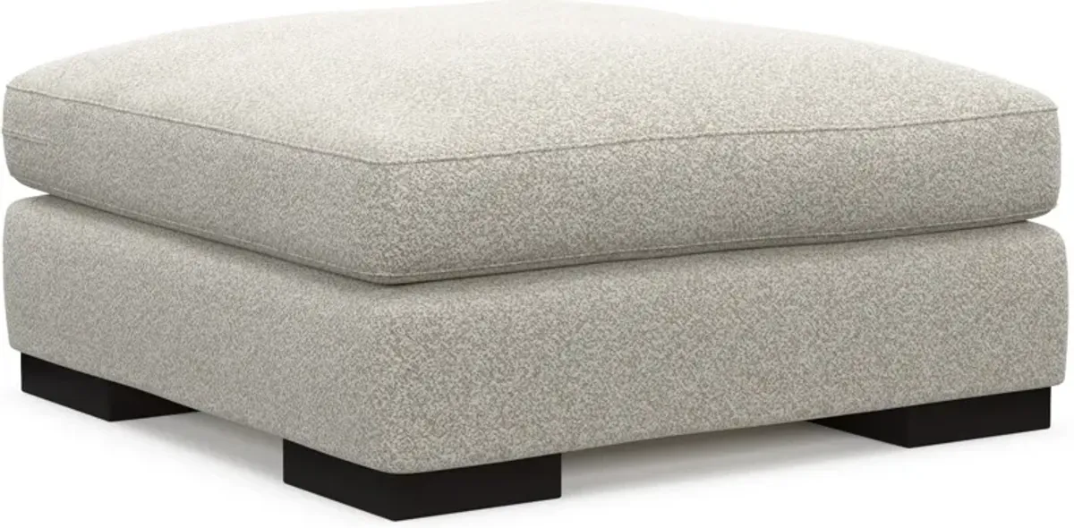 Bondi Foam Comfort Ottoman - Muse Stone