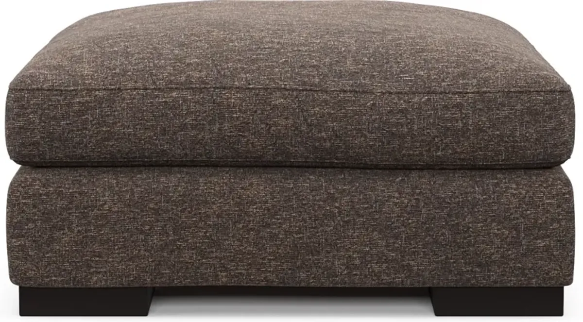 Bondi Foam Comfort Ottoman - M Walnut