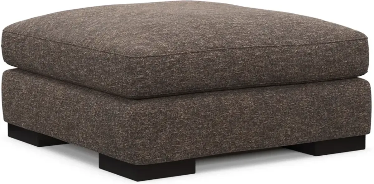 Bondi Foam Comfort Ottoman - M Walnut