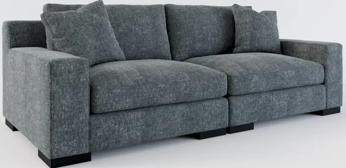 Bondi Foam Comfort 2-Piece Sofa - Contessa Shadow