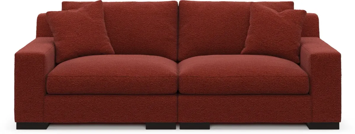 Bondi Foam Comfort 2-Piece Sofa - Bloke Brick