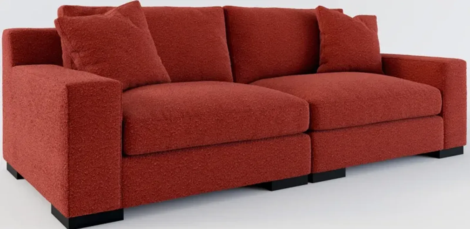 Bondi Foam Comfort 2-Piece Sofa - Bloke Brick