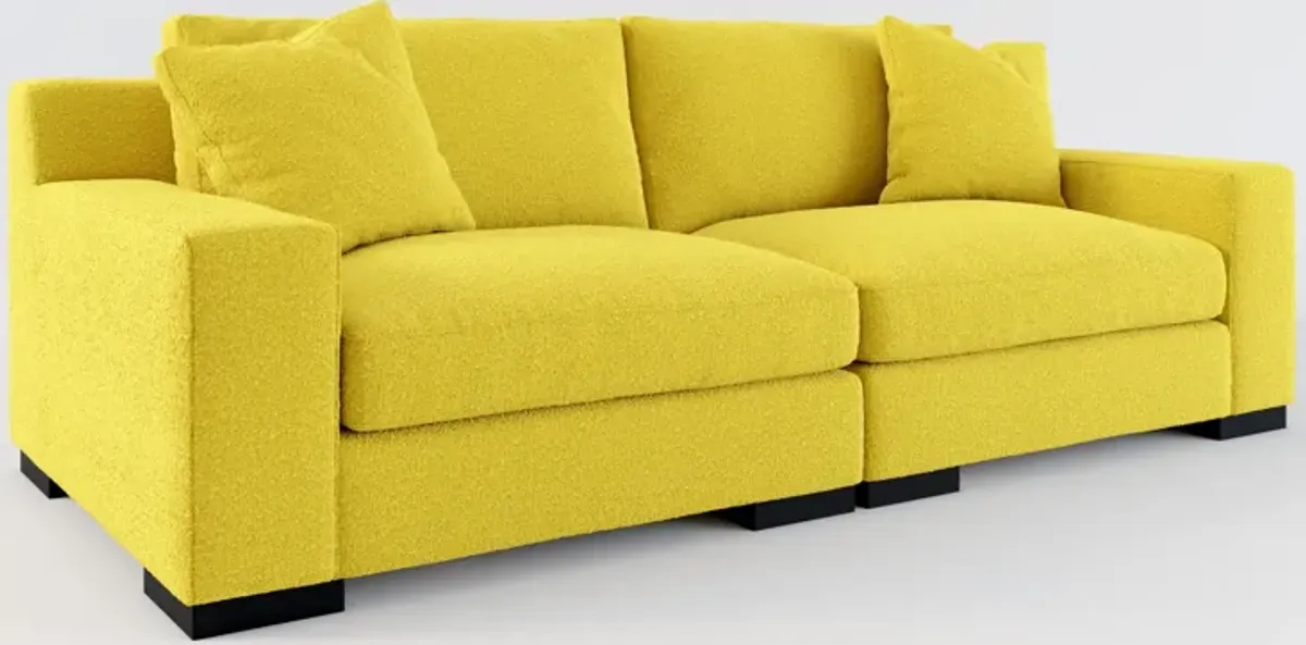 Bondi Foam Comfort 2-Piece Sofa - Bloke Goldenrod