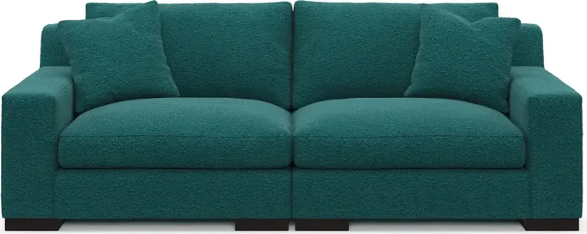 Bondi Foam Comfort 2-Piece Sofa - Bloke Peacock