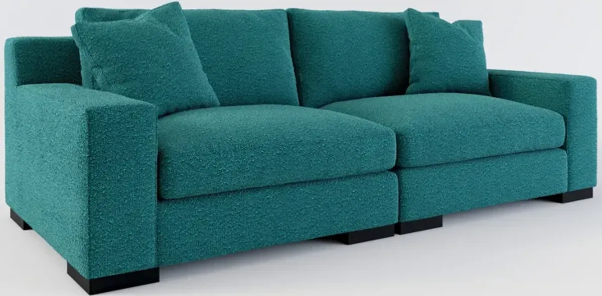 Bondi Foam Comfort 2-Piece Sofa - Bloke Peacock