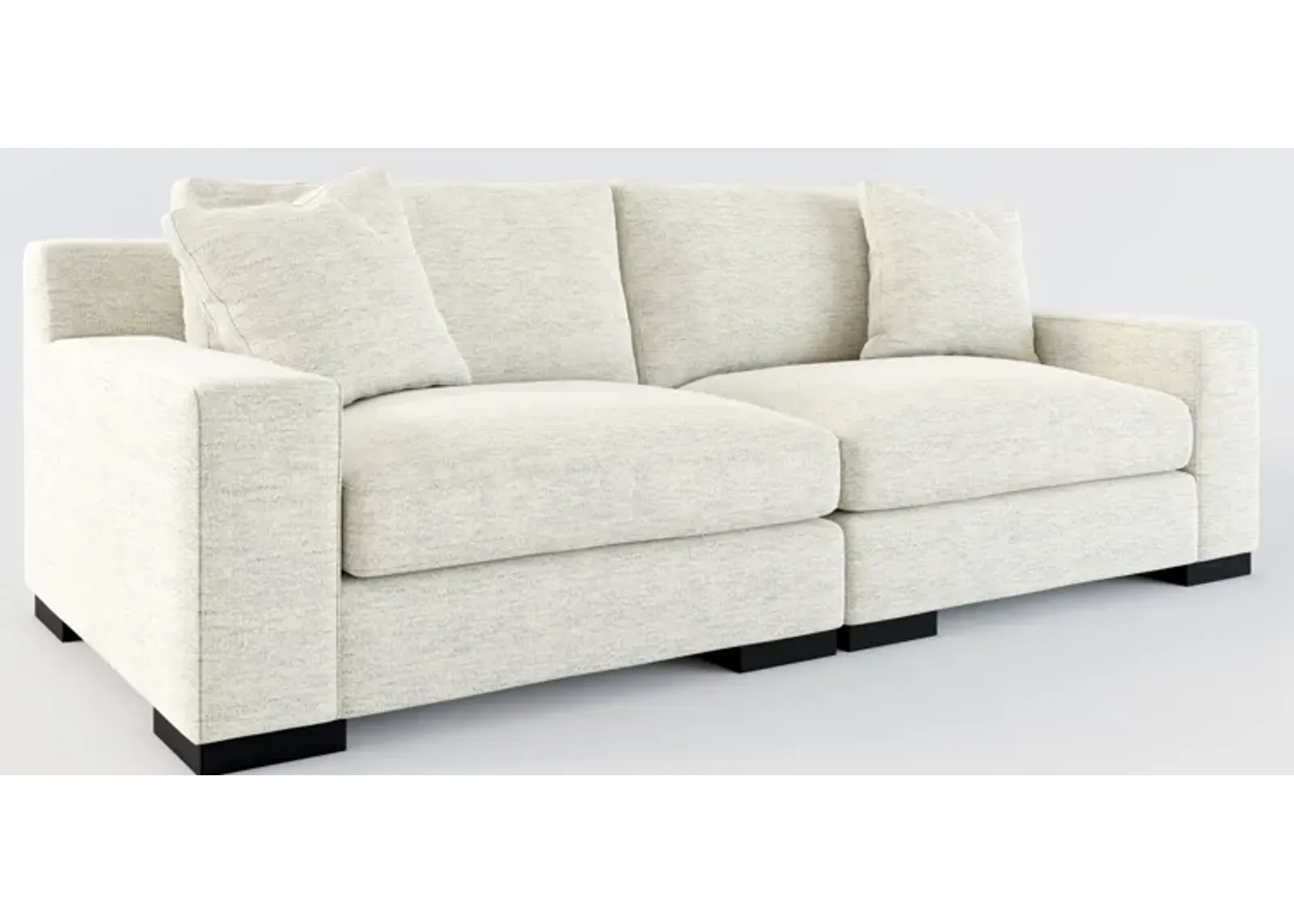 Bondi Foam Comfort 2-Piece Sofa - Merino Chalk