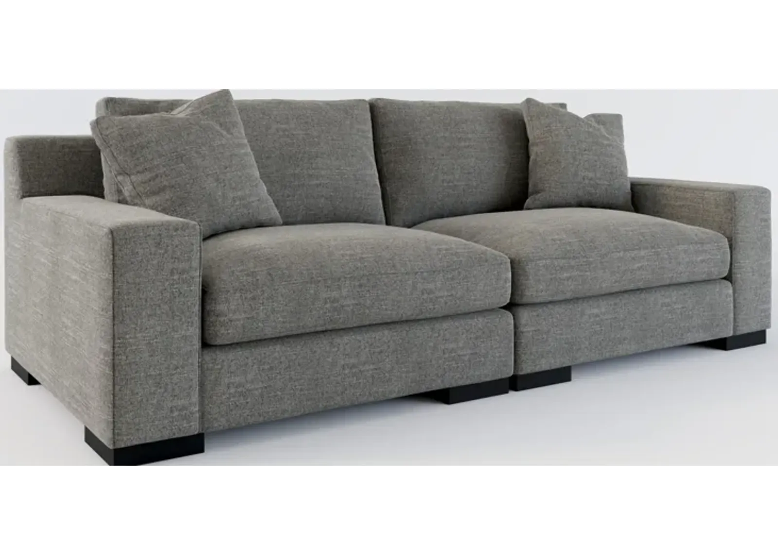 Bondi Foam Comfort 2-Piece Sofa - Curious Charcoal